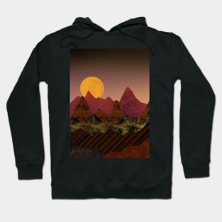 MOUNTAINS Nature Sunset Landscape Hoodie